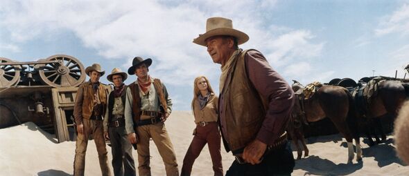 John Wayne In The Train Robbers